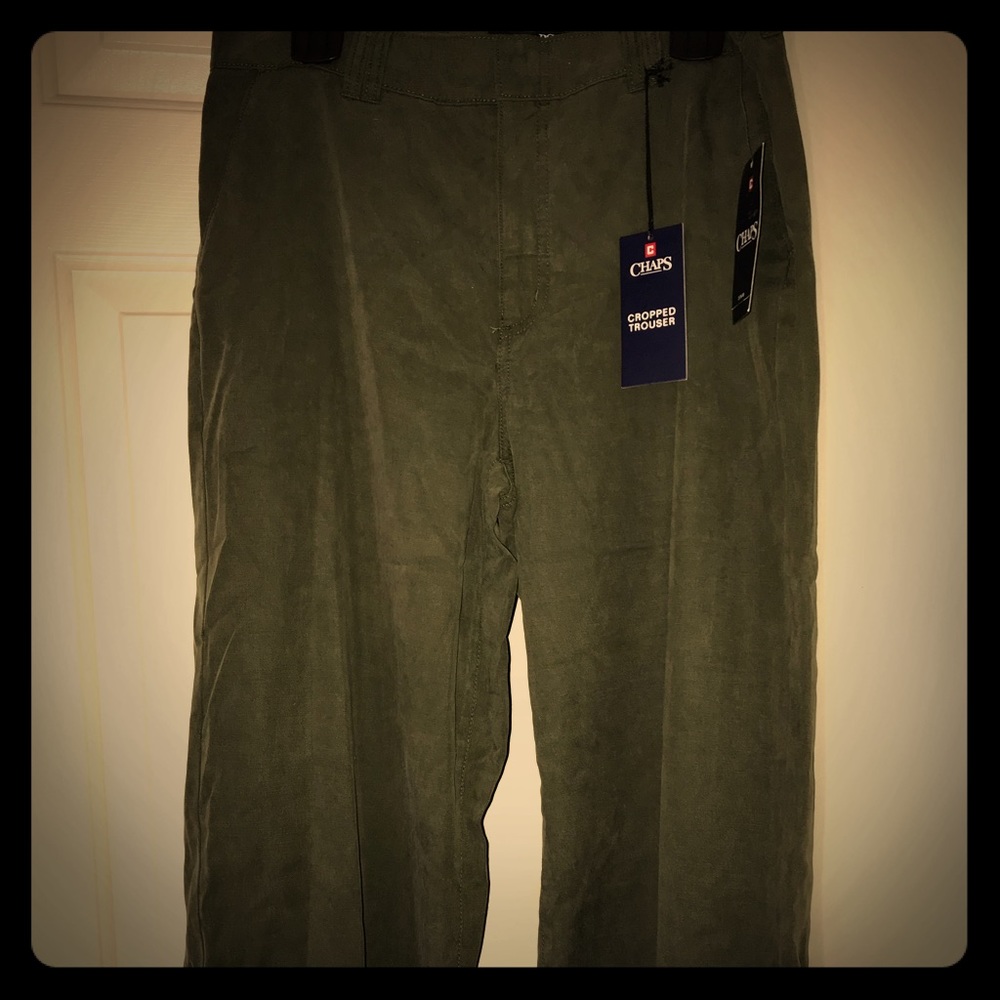NWT Chaps Cropped Trouser